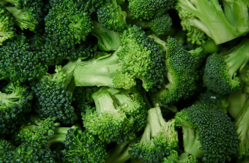 Pattern di broccoli verdi