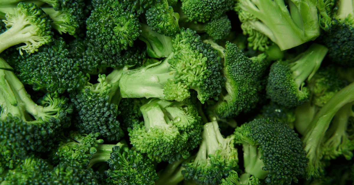 Pattern di broccoli verdi